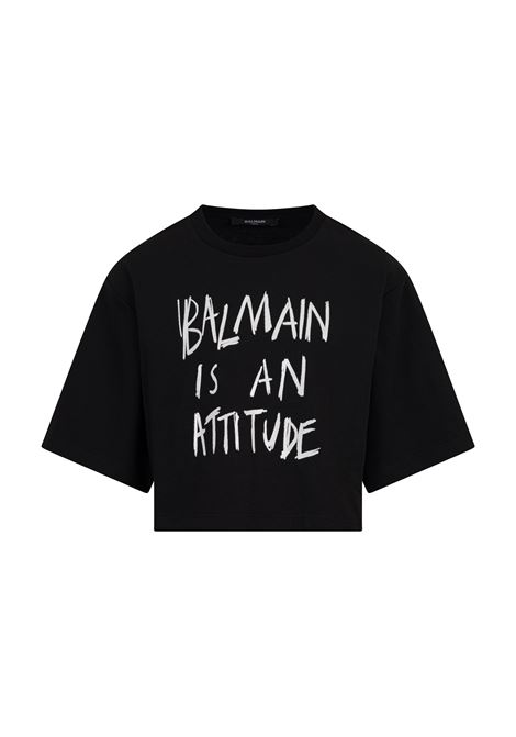 T-shirt con stampa BALMAIN KIDS | BZ8A01 Z3672930BC